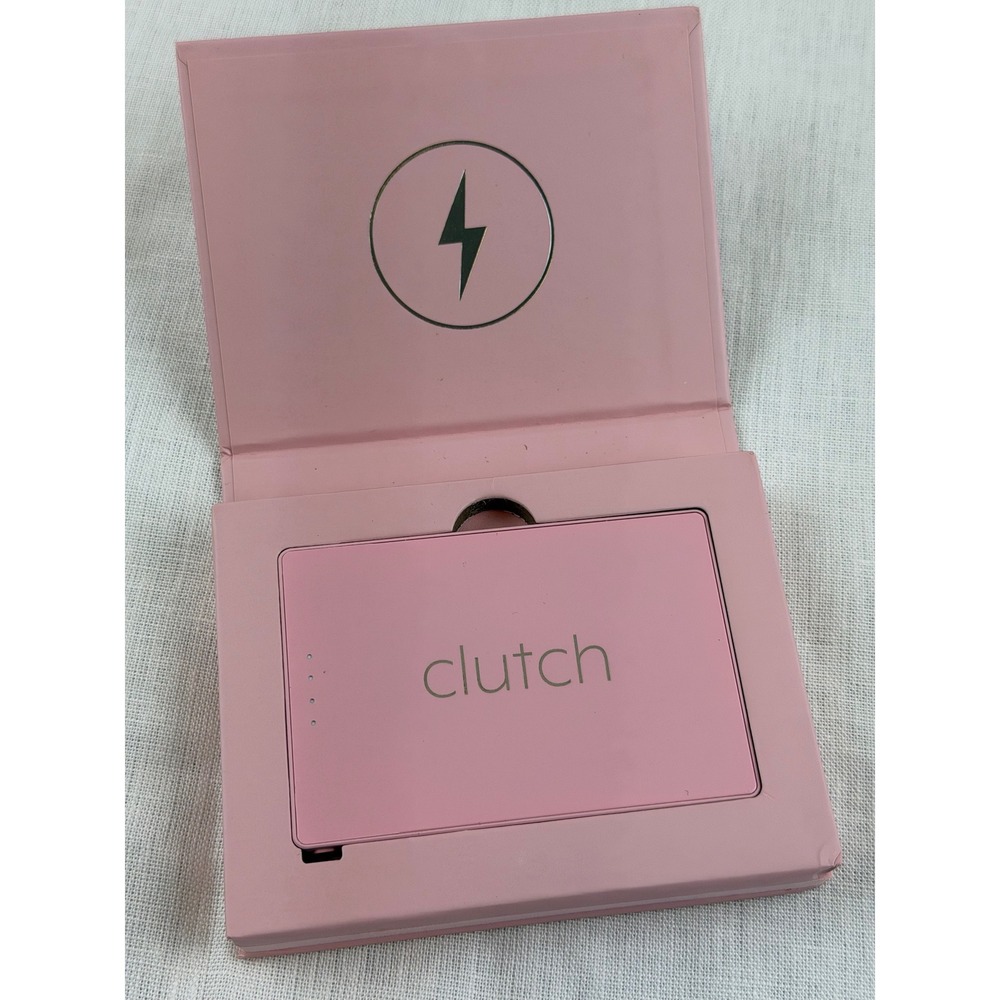 Clutch Pro Portable Power Bank 5000mAh Ultra Thin iPhone Charger Pink